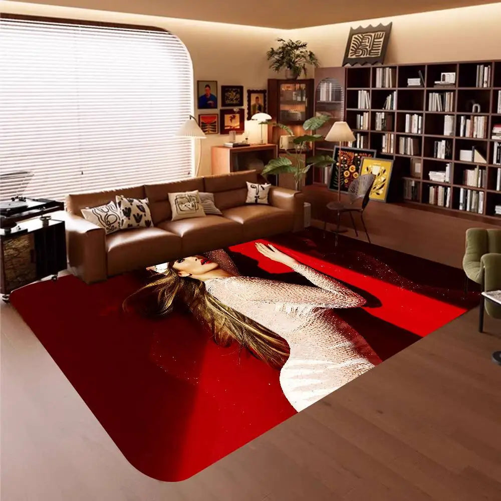 J-Jennifer Lopez Actor Singer Floor Mat Rectangle Anti-slip Home Soft