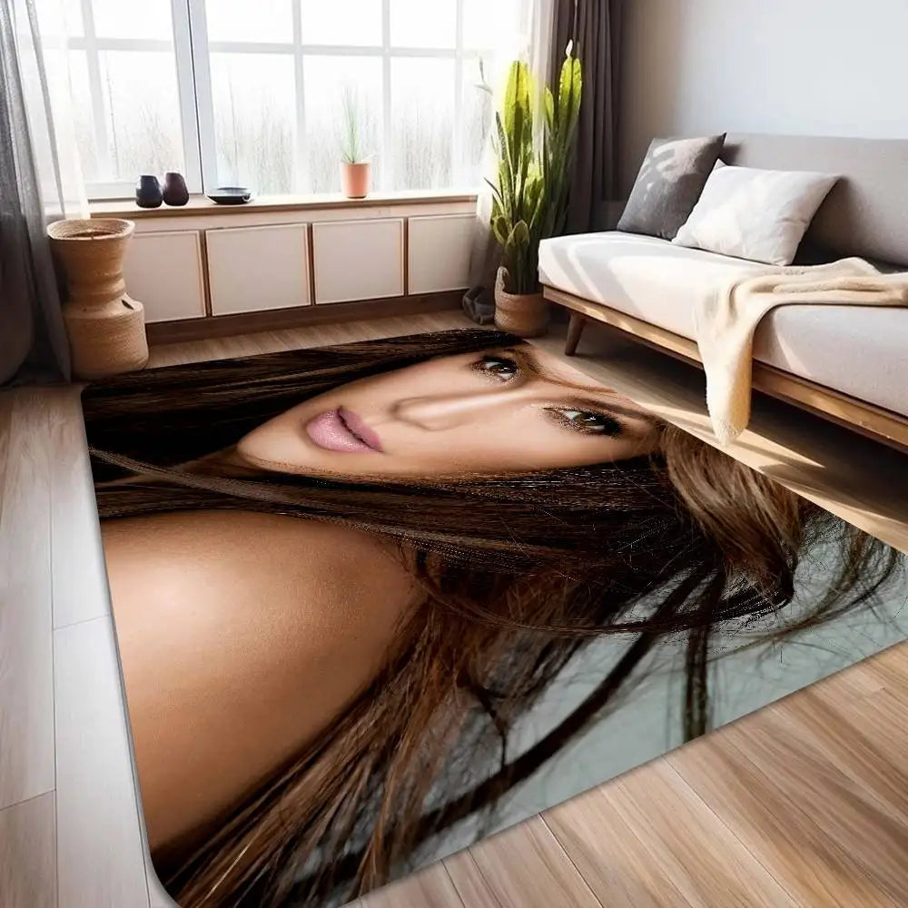 J-Jennifer Lopez Actor Singer Floor Mat Rectangle Anti-slip Home Soft