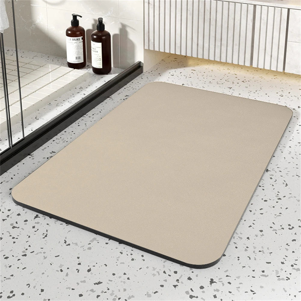 Water Absorbtion Anti Slip Bathroom Rugs Bath Diatomite Stone Floor Mat Non Slip Quick Dry Pad 60x40CM Toilet Mat