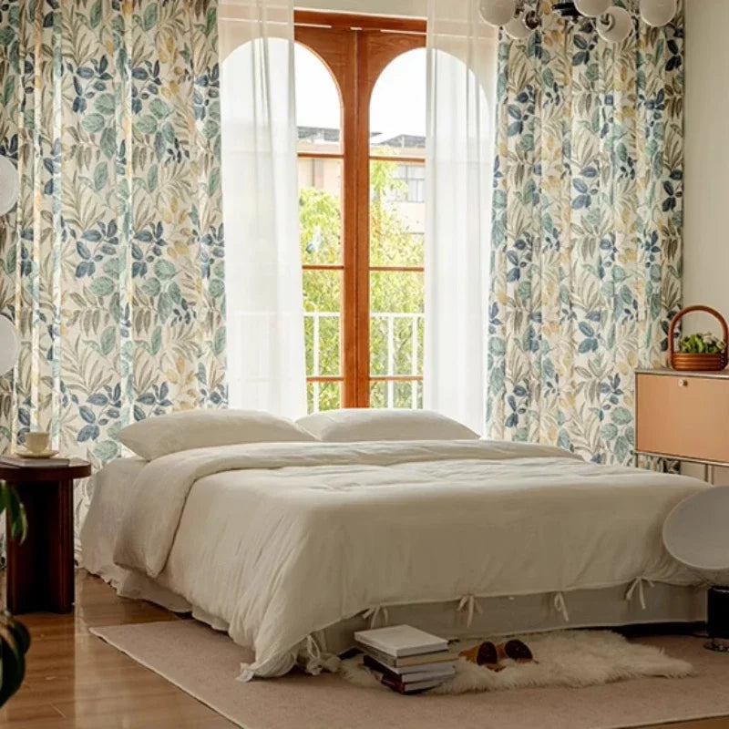 Curtains for Living Dining Room Bedroom  Autumn Maple Leaves American