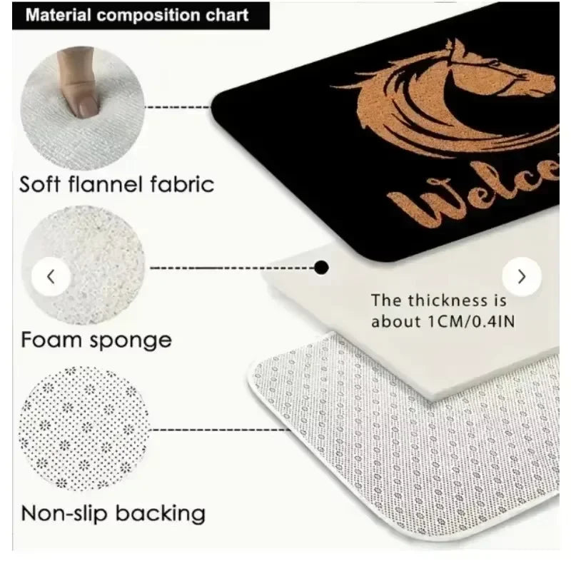 The Dentist Tooth Floor Mat Graphic Printed Flannel Doormats for