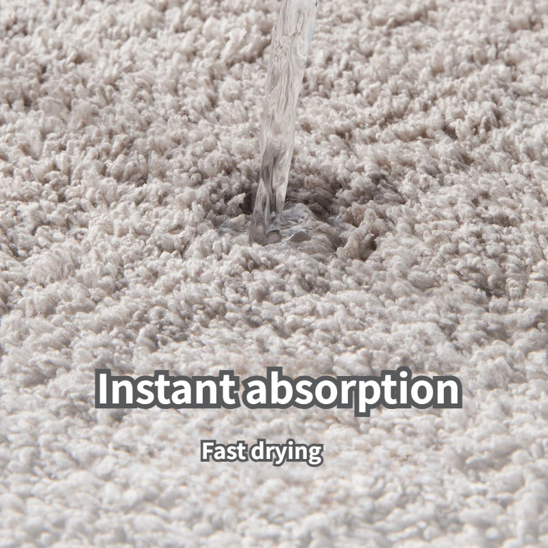 Household Bathroom Foot Mat Thicken Solid Colour Simple Bathroom