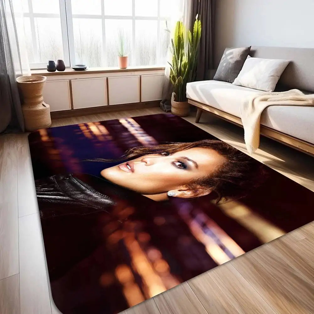 J-Jennifer Lopez Actor Singer Floor Mat Rectangle Anti-slip Home Soft