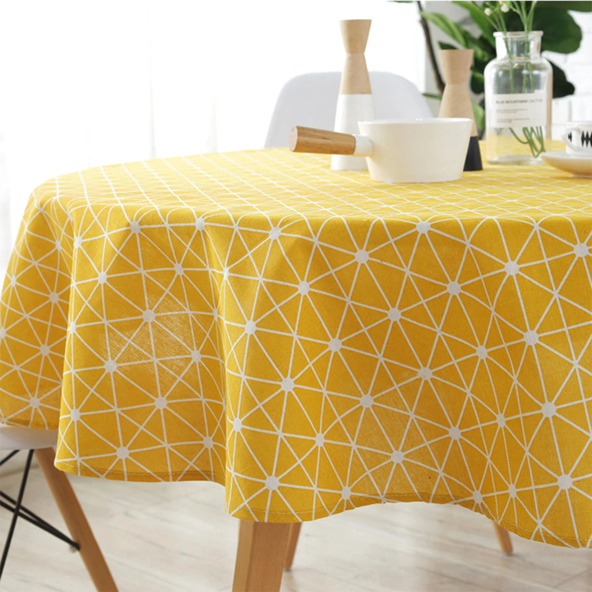 Round Tablecloth Washable Table Cloth Decorative Table Cover for Wedding