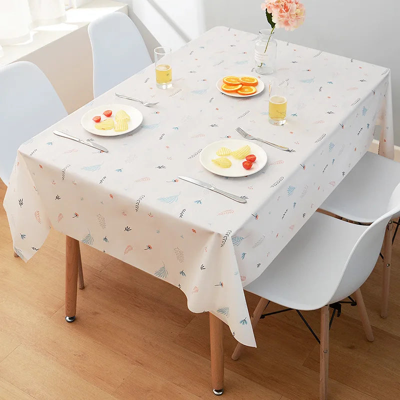 New Rectangular Household Tablecloth Simple and Dirt Resistant Waterproof