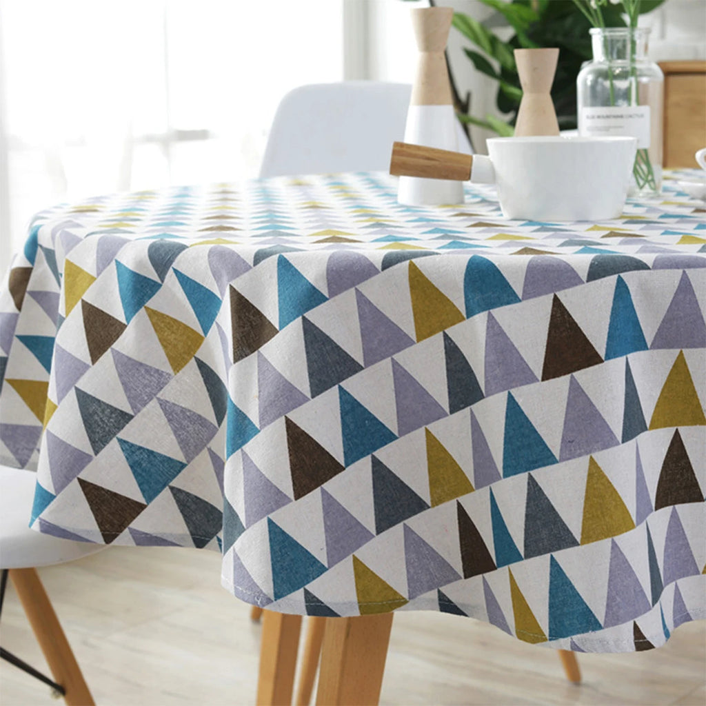 Round Tablecloth Washable Table Cloth Decorative Table Cover for Wedding