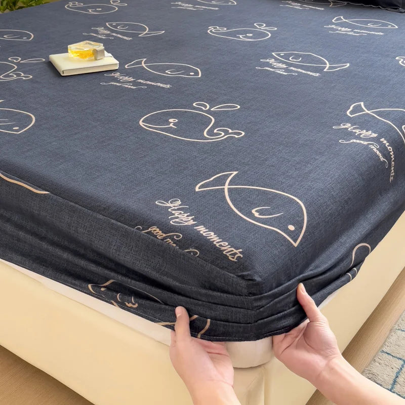 Bed Sheets Cute Animals Fitted Sheet Non Slip 침대패드 Bedspread With Elastic