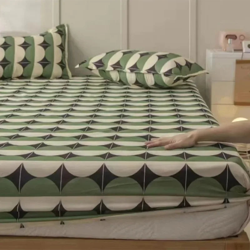 New 150X200cm Bed Sheet Product 100%Cotton Printing Bed Mattress With Four