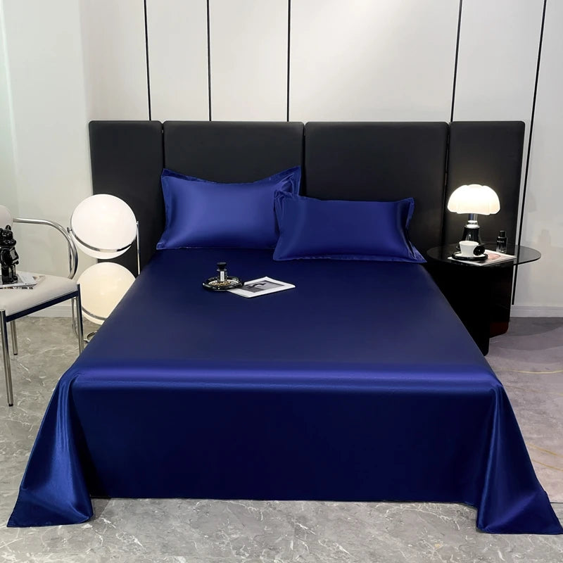 Satin Sheets Hotel Luxury Silky 1pcs King Queen Size Luxury Bedspread
