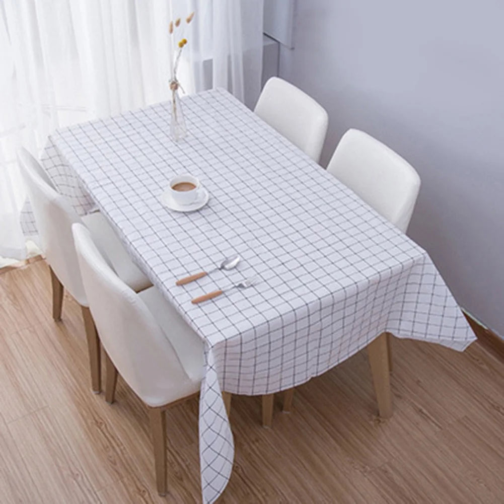 1Pcs Checkered Disposable Tablecloth Wedding Birthday Party Indoor
