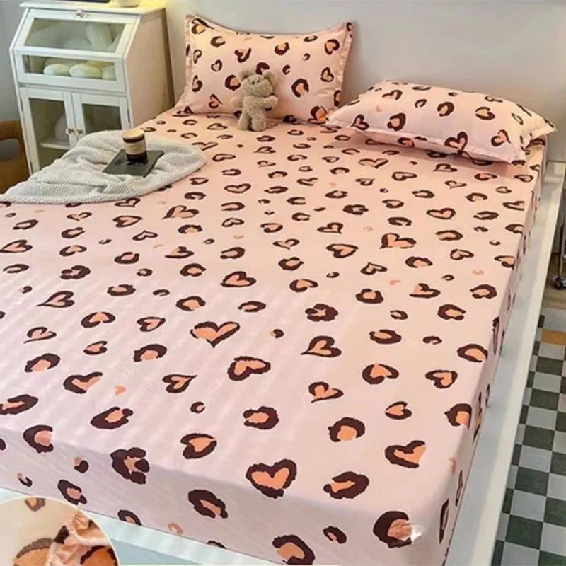 New 150X200cm Bed Sheet Product 100%Cotton Printing Bed Mattress With Four