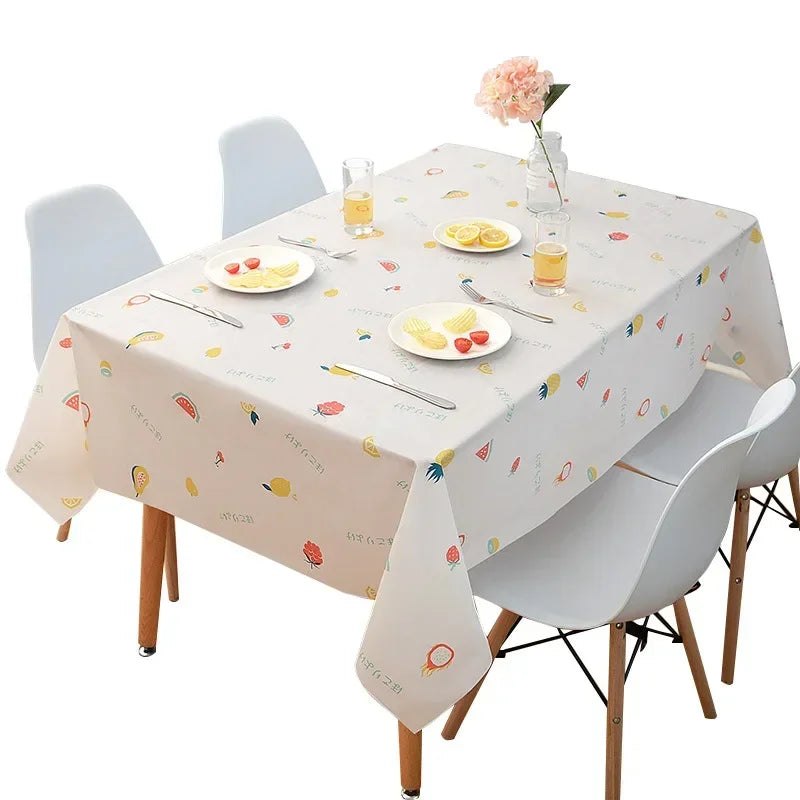 New Rectangular Household Tablecloth Simple and Dirt Resistant Waterproof