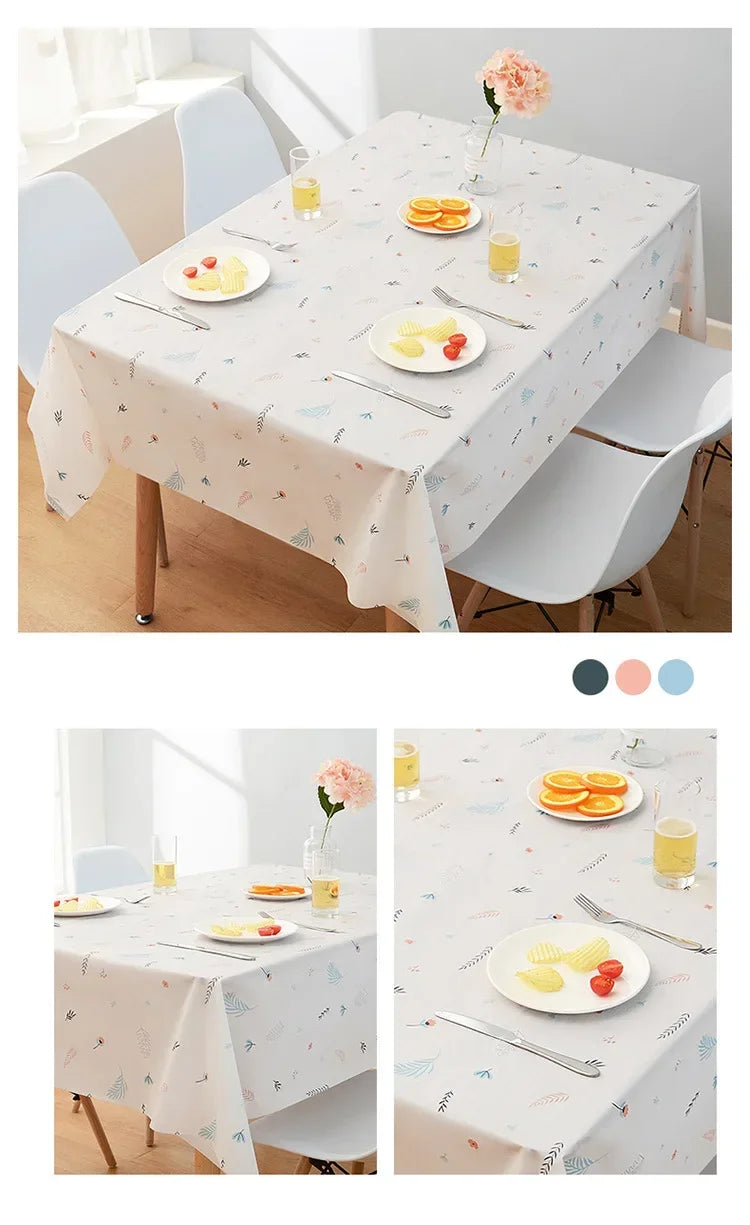 New Rectangular Household Tablecloth Simple and Dirt Resistant Waterproof