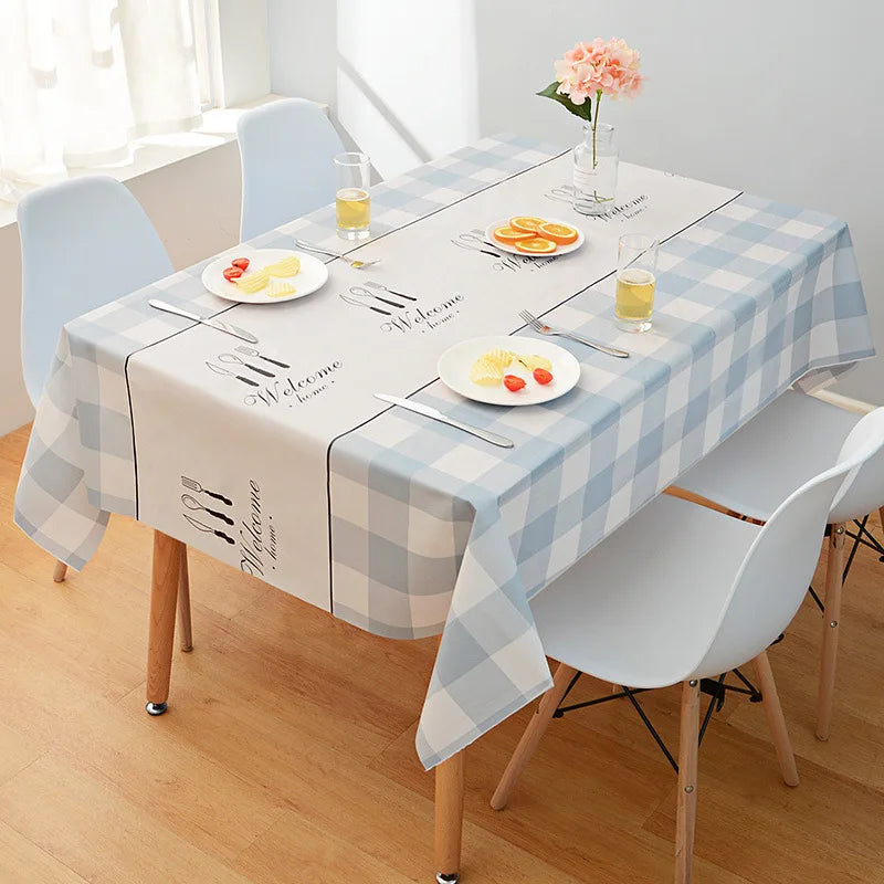 New Rectangular Household Tablecloth Simple and Dirt Resistant Waterproof