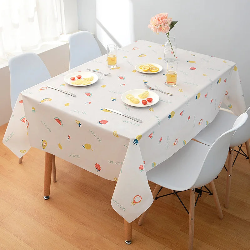 New Rectangular Household Tablecloth Simple and Dirt Resistant Waterproof
