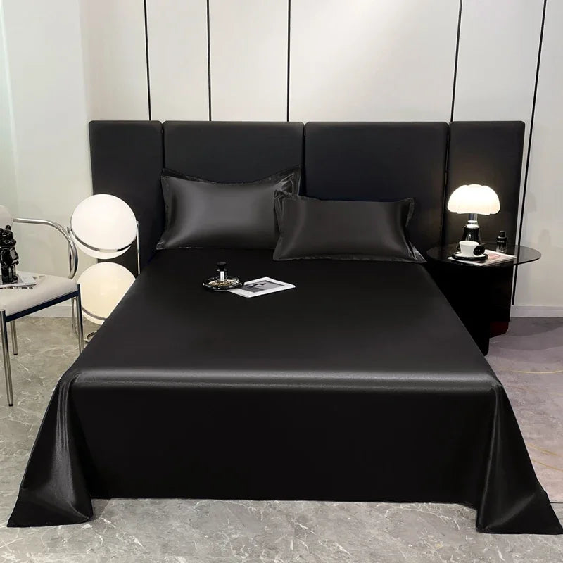 Satin Sheets Hotel Luxury Silky 1pcs King Queen Size Luxury Bedspread