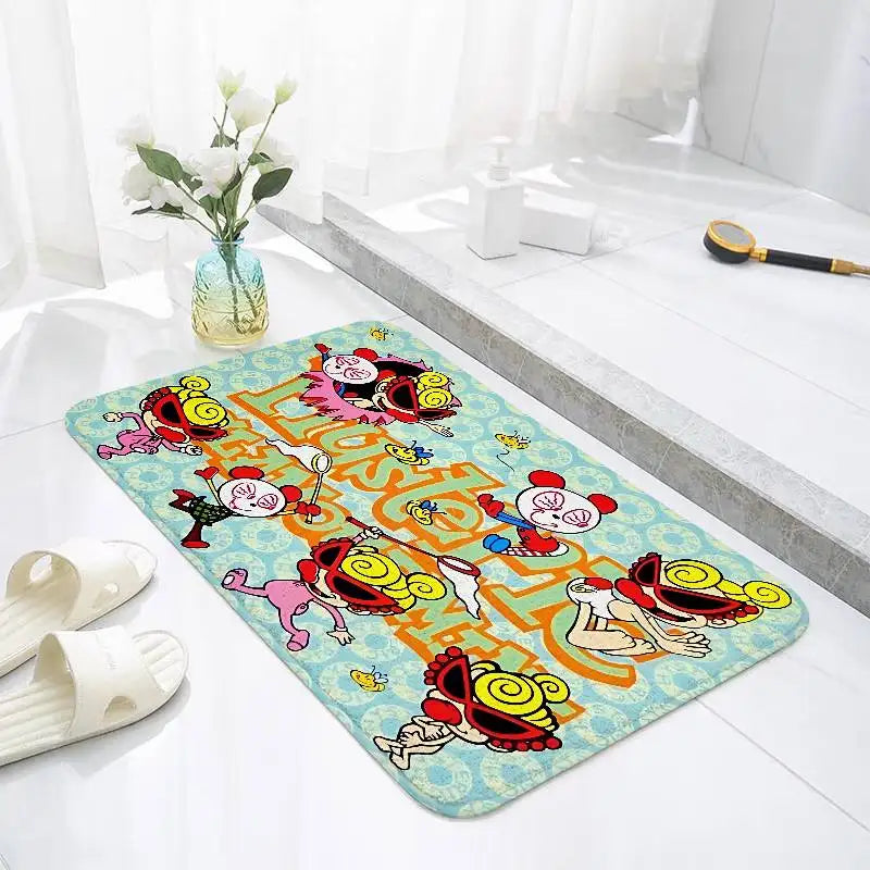 Fashion H-Hysteric Mini Floor Mat Bathroom Absorbent Mat Simple Door