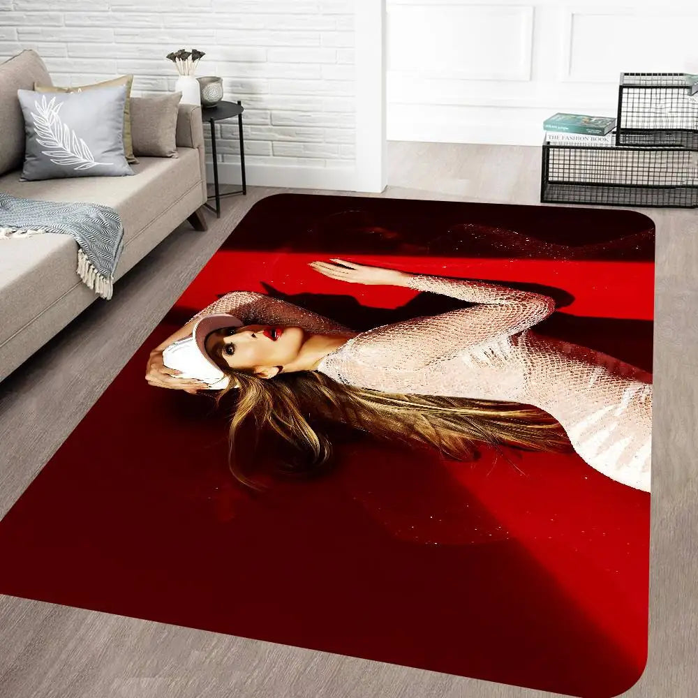 J-Jennifer Lopez Actor Singer Floor Mat Rectangle Anti-slip Home Soft