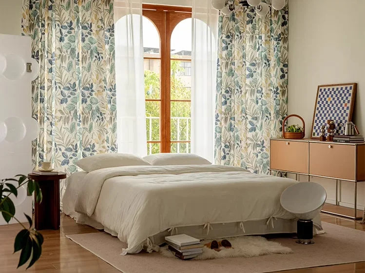 Curtains for Living Dining Room Bedroom  Autumn Maple Leaves American