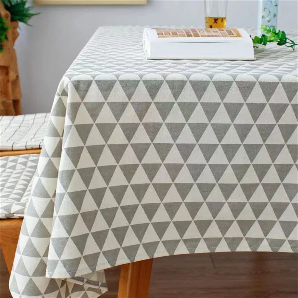 Ins Tablecloth Cotton Linen Art Japanese Small Fresh Living Room Dust Table