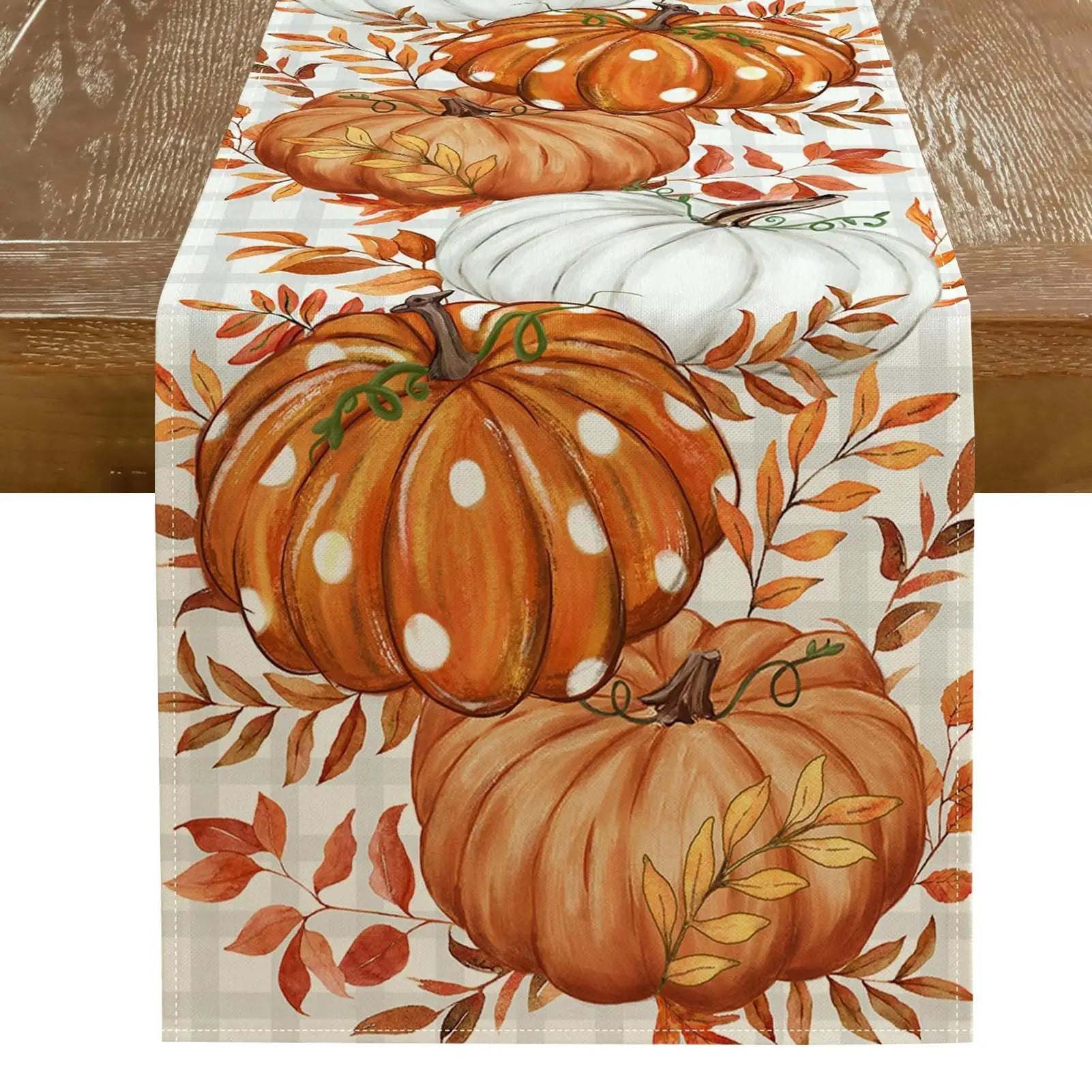 Table Runner  1PC Autumn Thanksgiving Table Runner Pumpkins