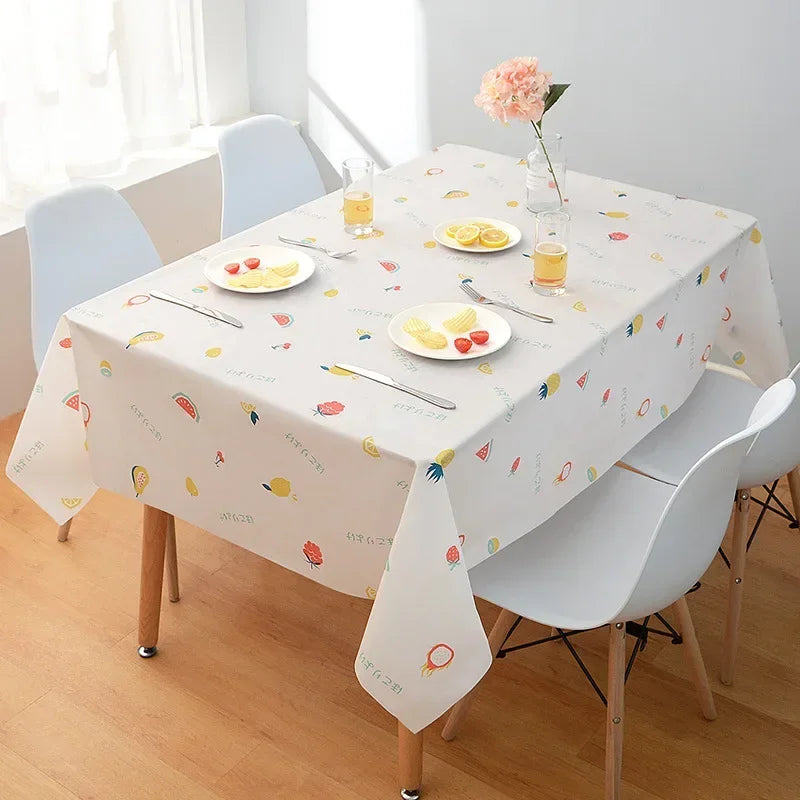 New Rectangular Household Tablecloth Simple and Dirt Resistant Waterproof