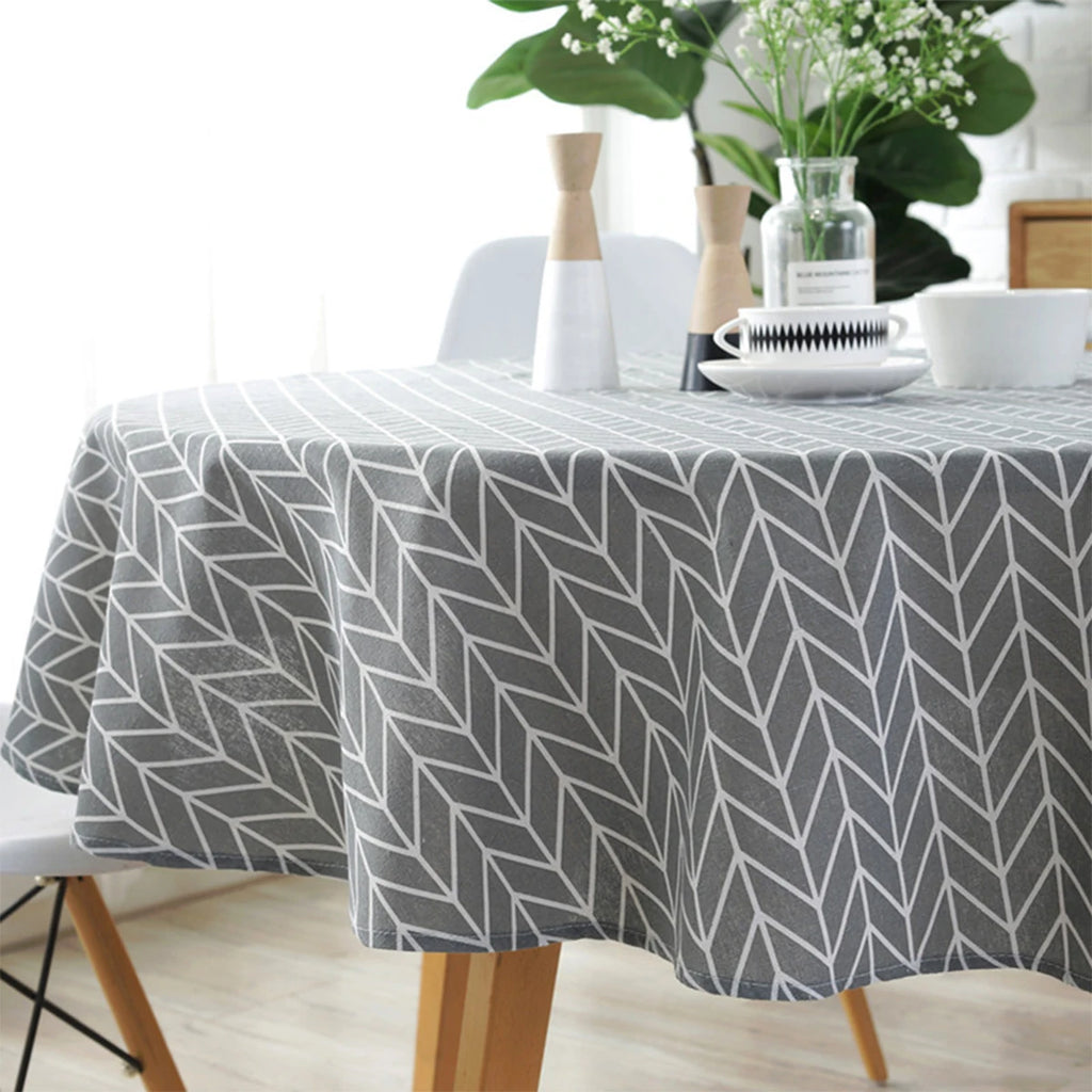 Round Tablecloth Washable Table Cloth Decorative Table Cover for Wedding