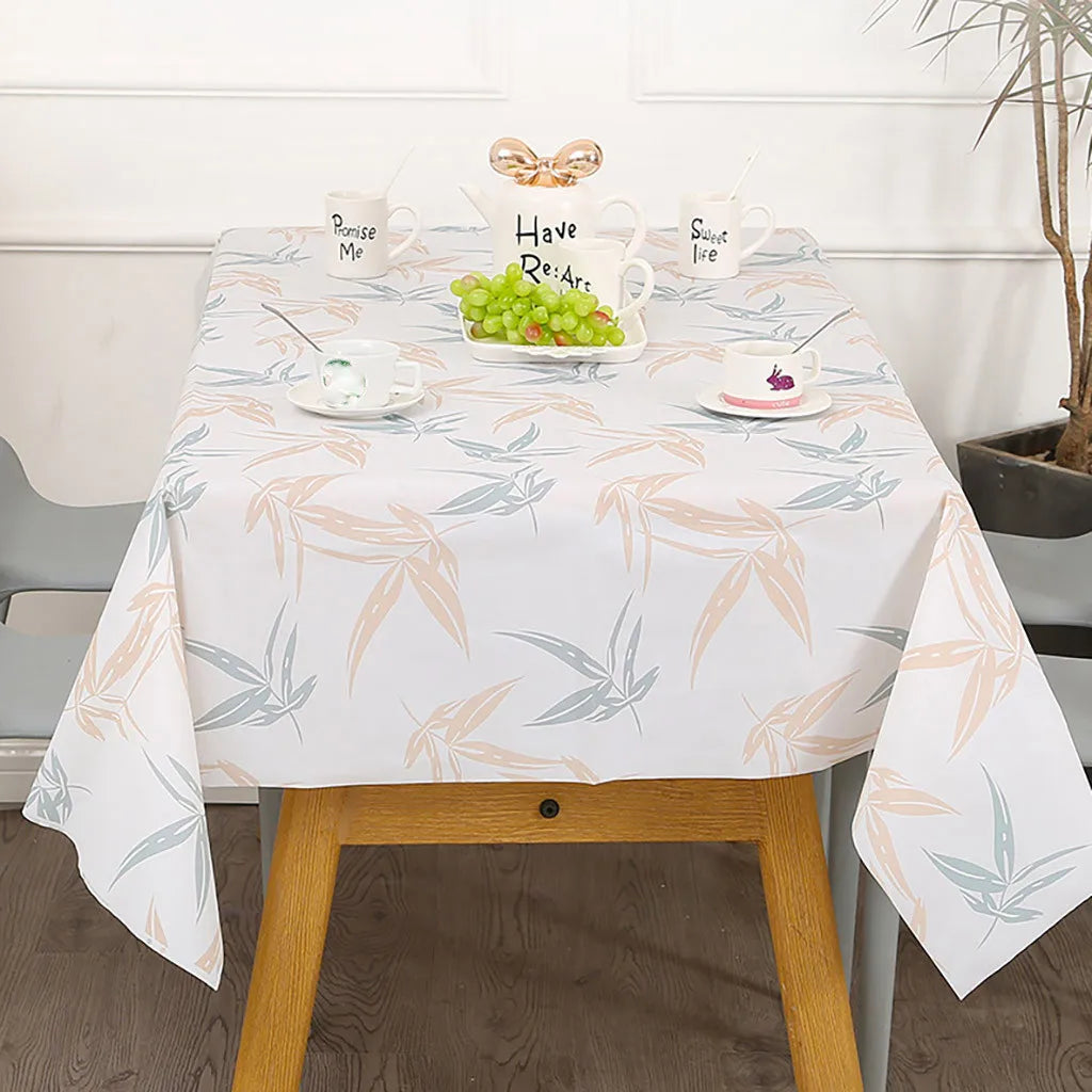 Non-Ironing Waterproof And Oil-Proof Non-Washing Tablecloth Tablecloth