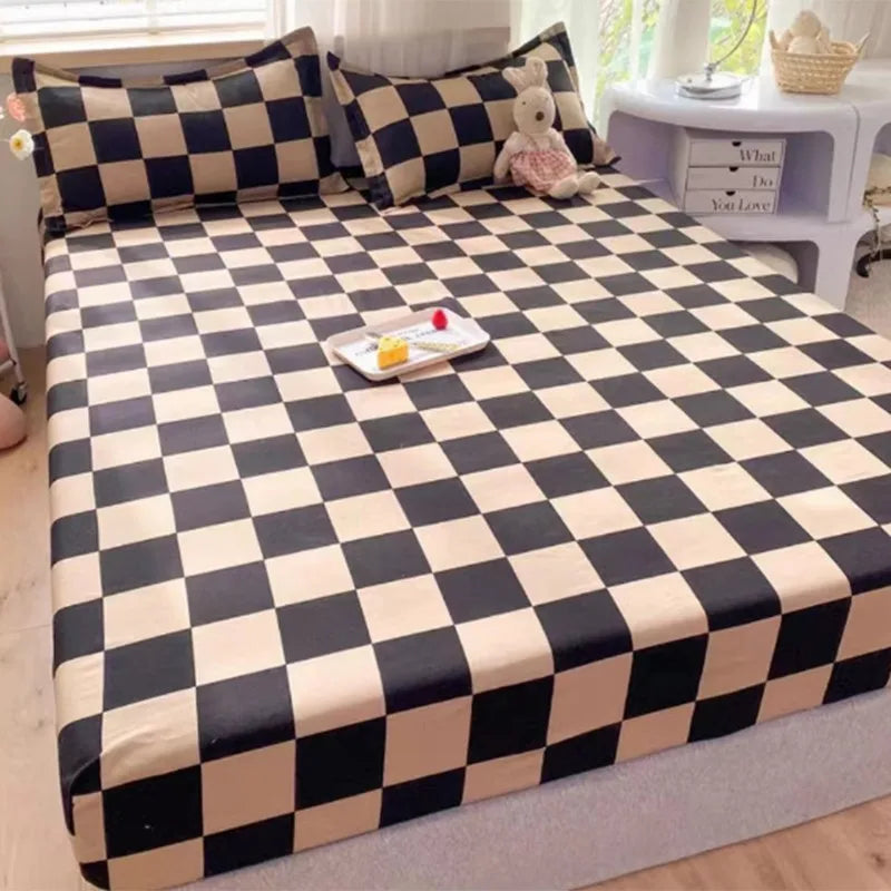 New 150X200cm Bed Sheet Product 100%Cotton Printing Bed Mattress With Four