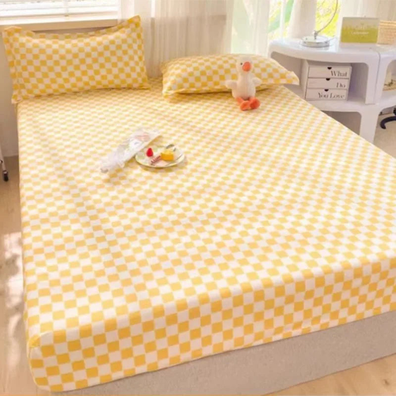 New 150X200cm Bed Sheet Product 100%Cotton Printing Bed Mattress With Four