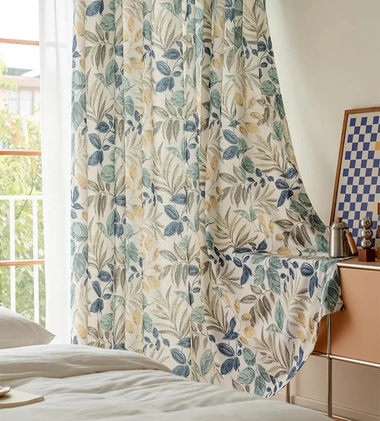 Curtains for Living Dining Room Bedroom  Autumn Maple Leaves American