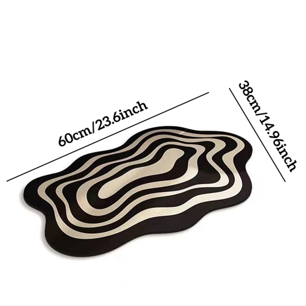 Super Absorbent Bathroom Mat Non-Slip Diatom Mud Toilet Pad