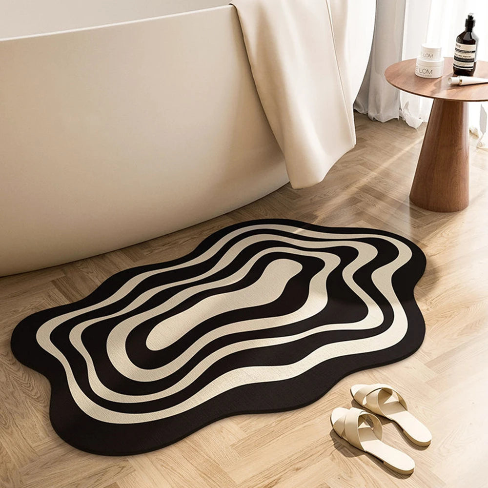 Super Absorbent Bathroom Mat Non-Slip Diatom Mud Toilet Pad