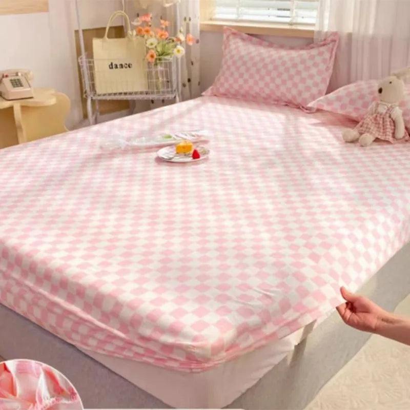 New 150X200cm Bed Sheet Product 100%Cotton Printing Bed Mattress With Four