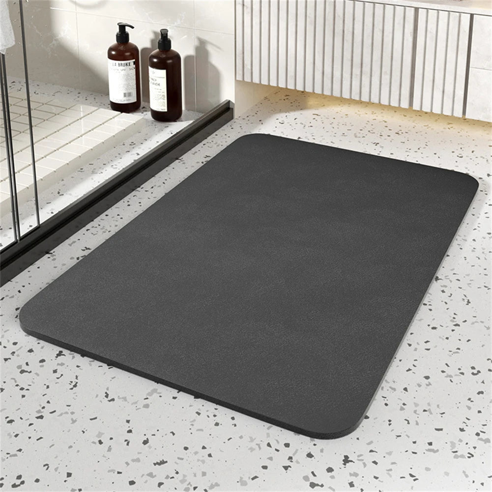 Water Absorbtion Anti Slip Bathroom Rugs Bath Diatomite Stone Floor Mat Non Slip Quick Dry Pad 60x40CM Toilet Mat