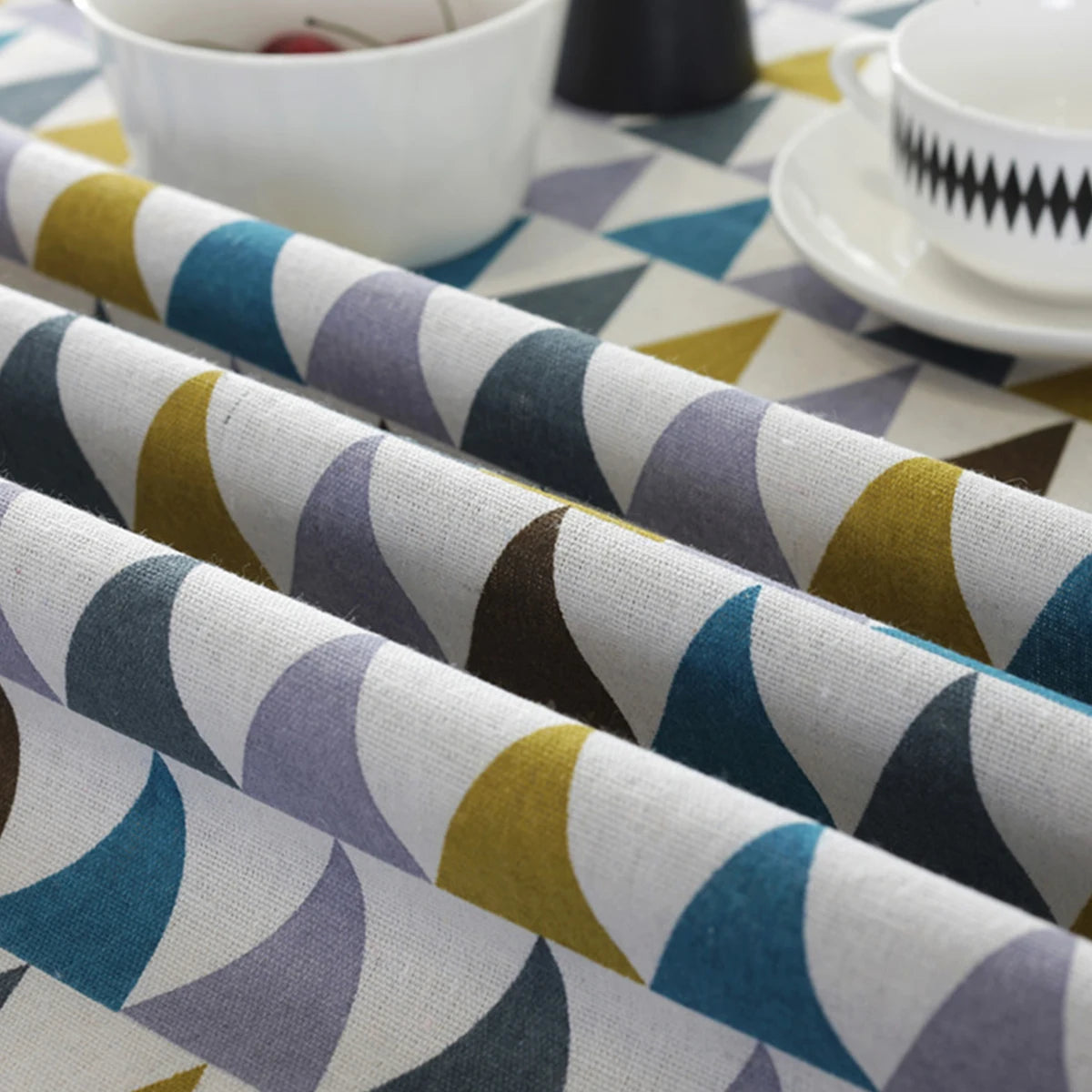 Round Tablecloth Washable Table Cloth Decorative Table Cover for Wedding