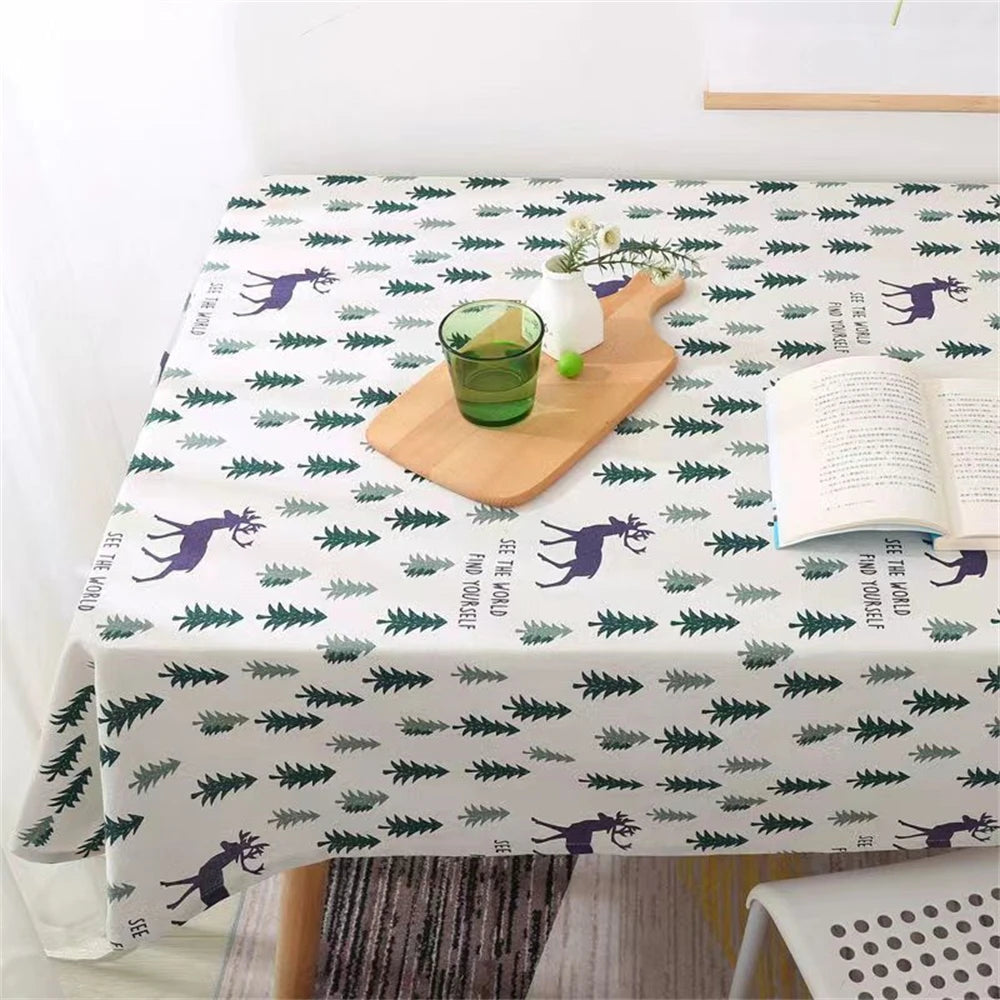 Ins Tablecloth Cotton Linen Art Japanese Small Fresh Living Room Dust Table