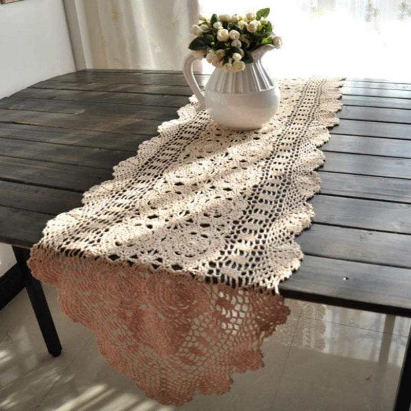 Crochet table runners  vintage hand crocheted table runners