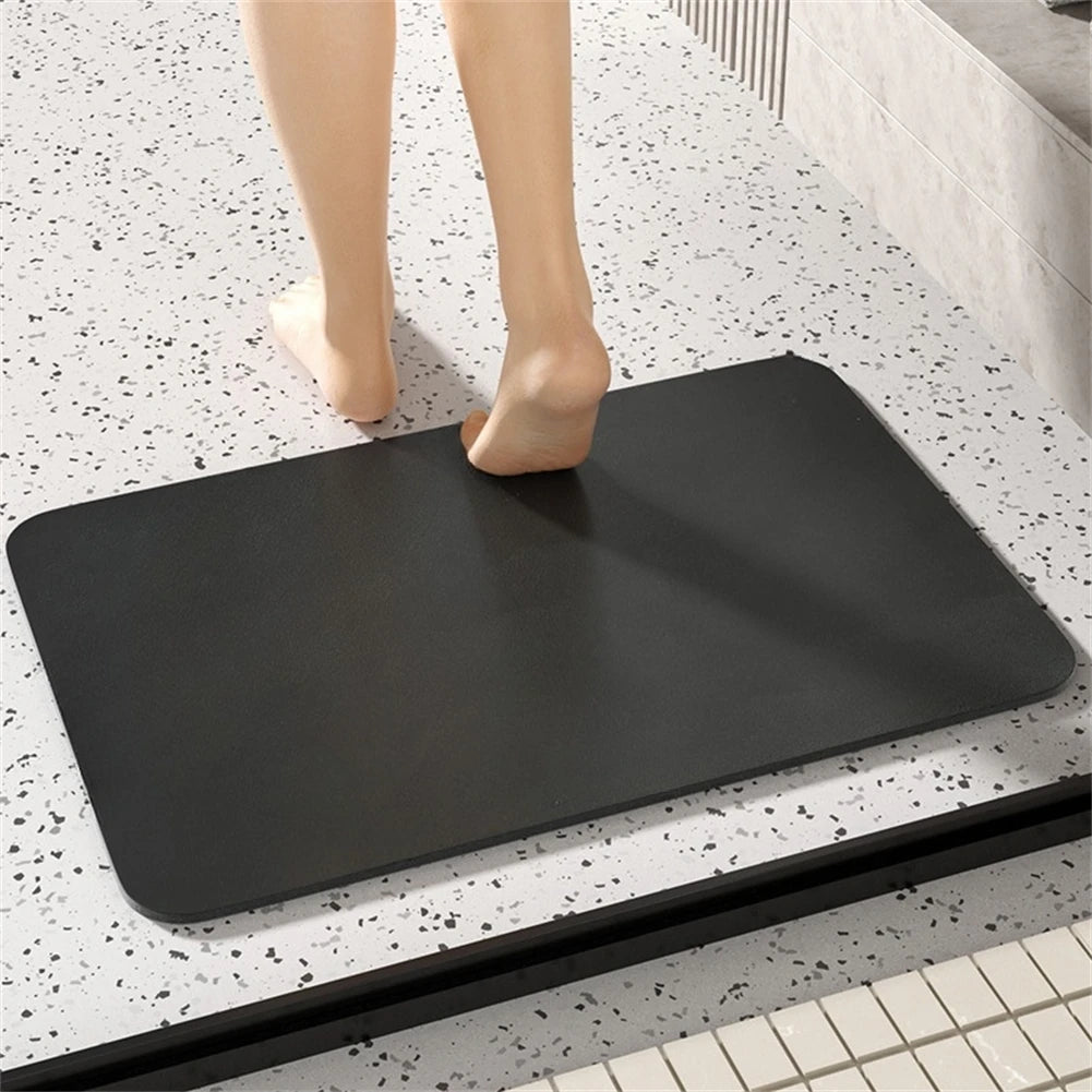 Water Absorbtion Anti Slip Bathroom Rugs Bath Diatomite Stone Floor Mat Non Slip Quick Dry Pad 60x40CM Toilet Mat
