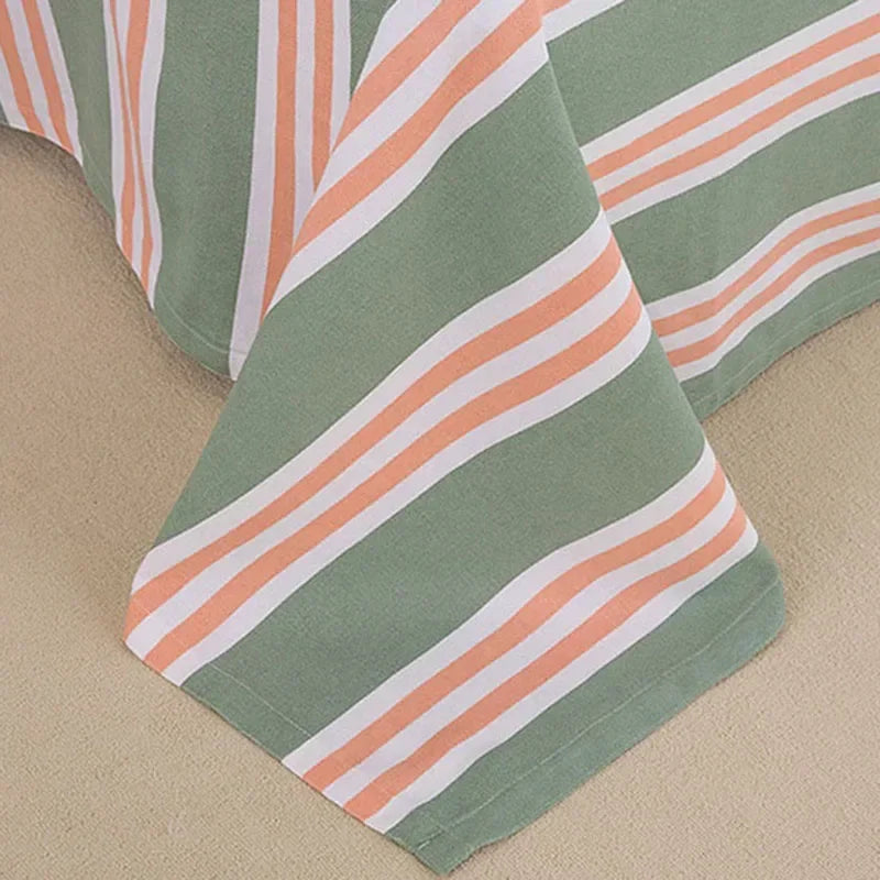 Soft 100% Cotton Coarse Cloth Bed Sheet Thick Sleep Naked Single Double Bedsheet