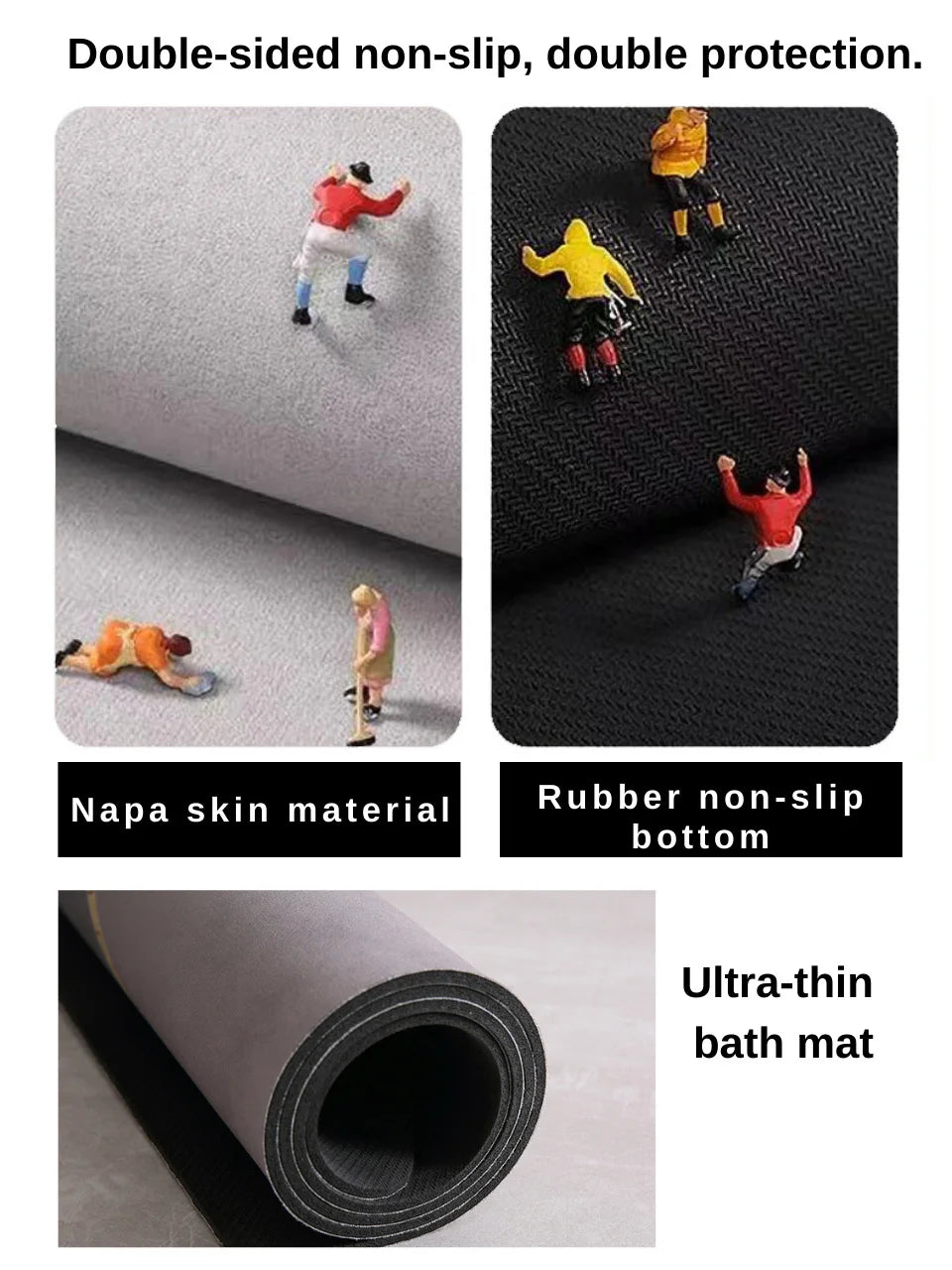 Water Absorbent Bathroom Mat Kitchen Floor Mat Non-slip Bath Rug Luxury Door Mat Decoration Home Footmat Washing Machine Top Mat