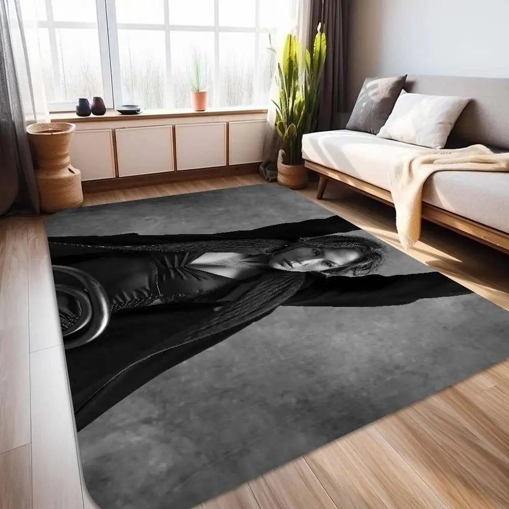 J-Jennifer Lopez Actor Singer Floor Mat Rectangle Anti-slip Home Soft