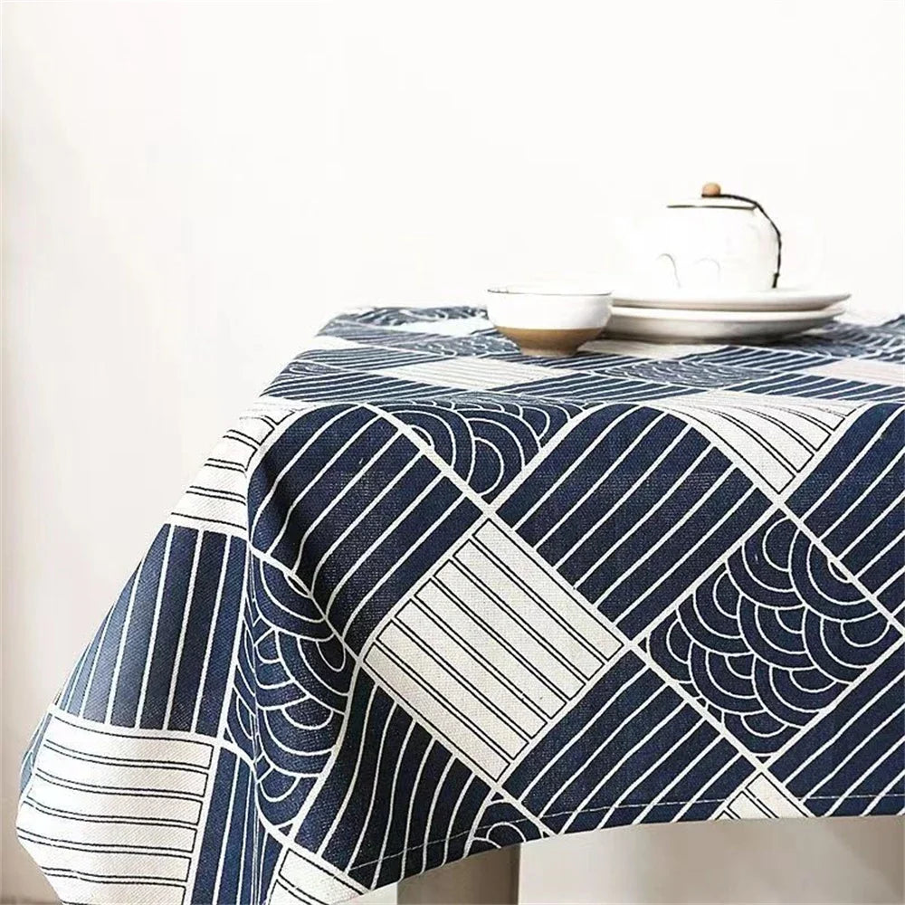 Ins Tablecloth Cotton Linen Art Japanese Small Fresh Living Room Dust Table