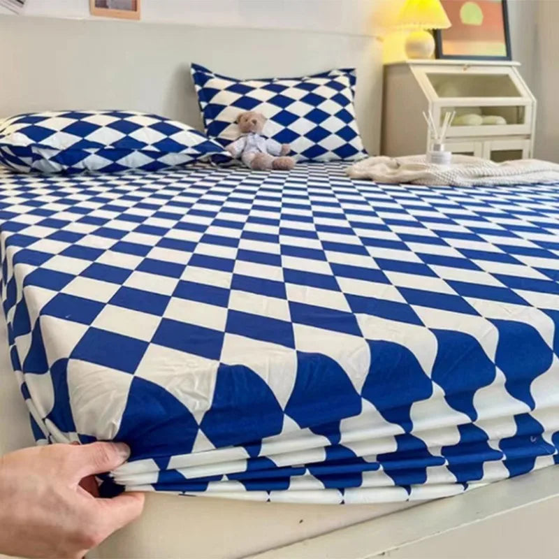 New 150X200cm Bed Sheet Product 100%Cotton Printing Bed Mattress With Four