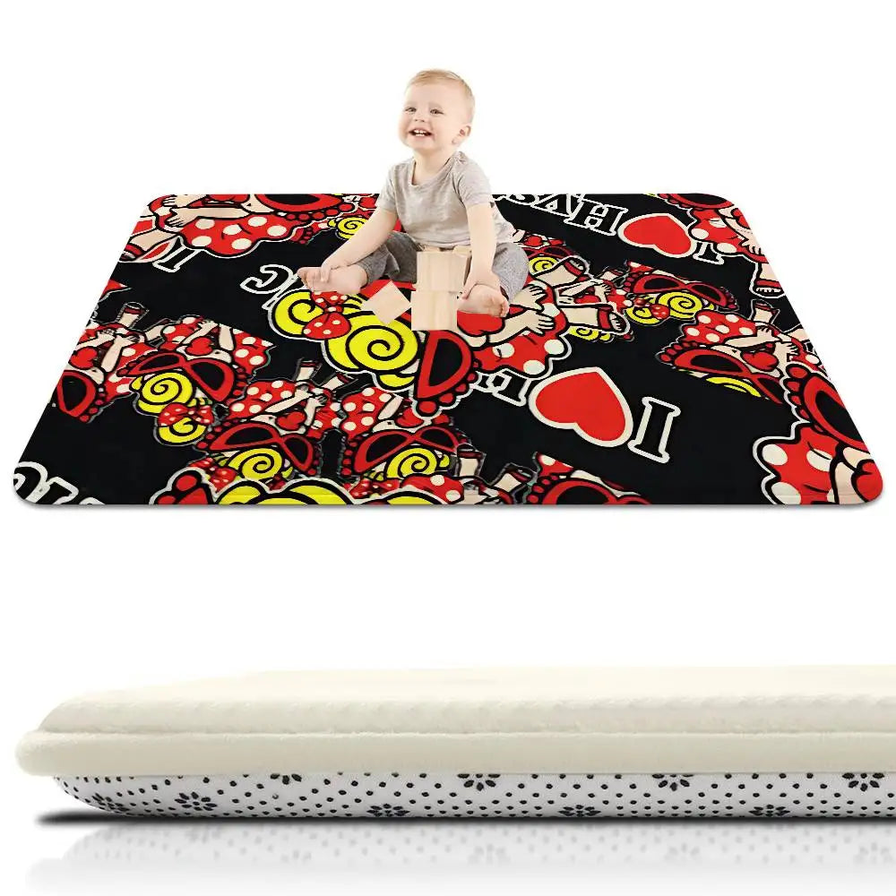 Fashion H-Hysteric Mini Floor Mat Bathroom Absorbent Mat Simple Door