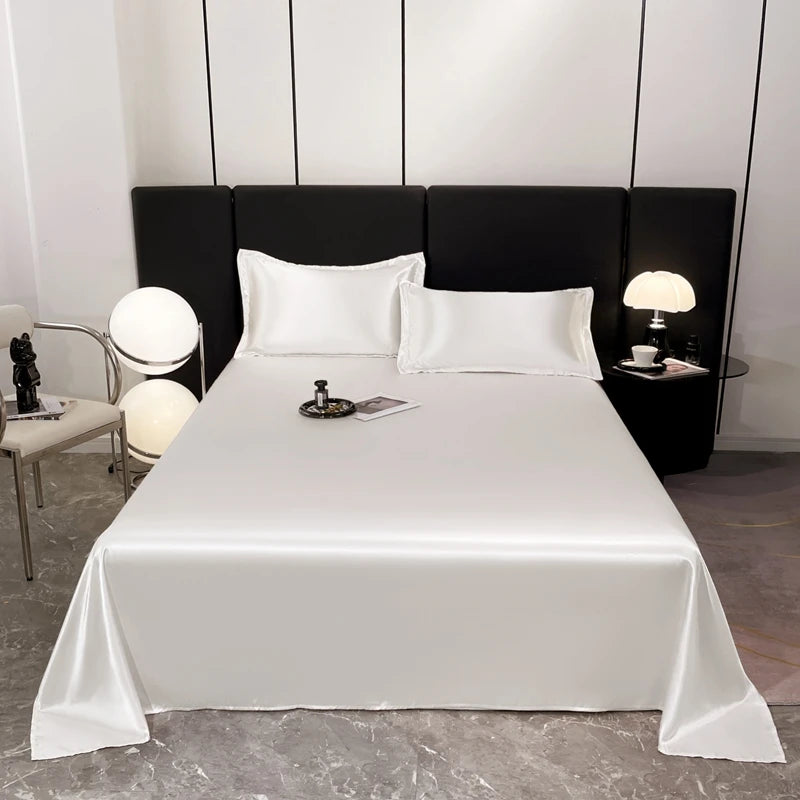 Satin Sheets Hotel Luxury Silky 1pcs King Queen Size Luxury Bedspread