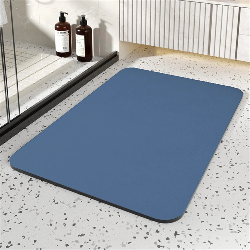 Water Absorbtion Anti Slip Bathroom Rugs Bath Diatomite Stone Floor Mat Non Slip Quick Dry Pad 60x40CM Toilet Mat