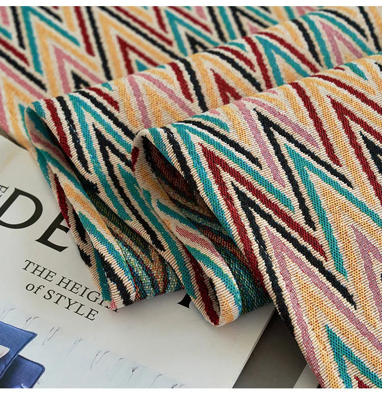 American Striped Table Runner Bohemian Tassel Table Runners Home