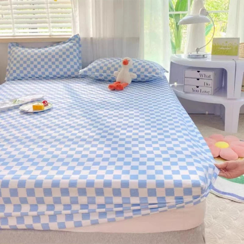 New 150X200cm Bed Sheet Product 100%Cotton Printing Bed Mattress With Four