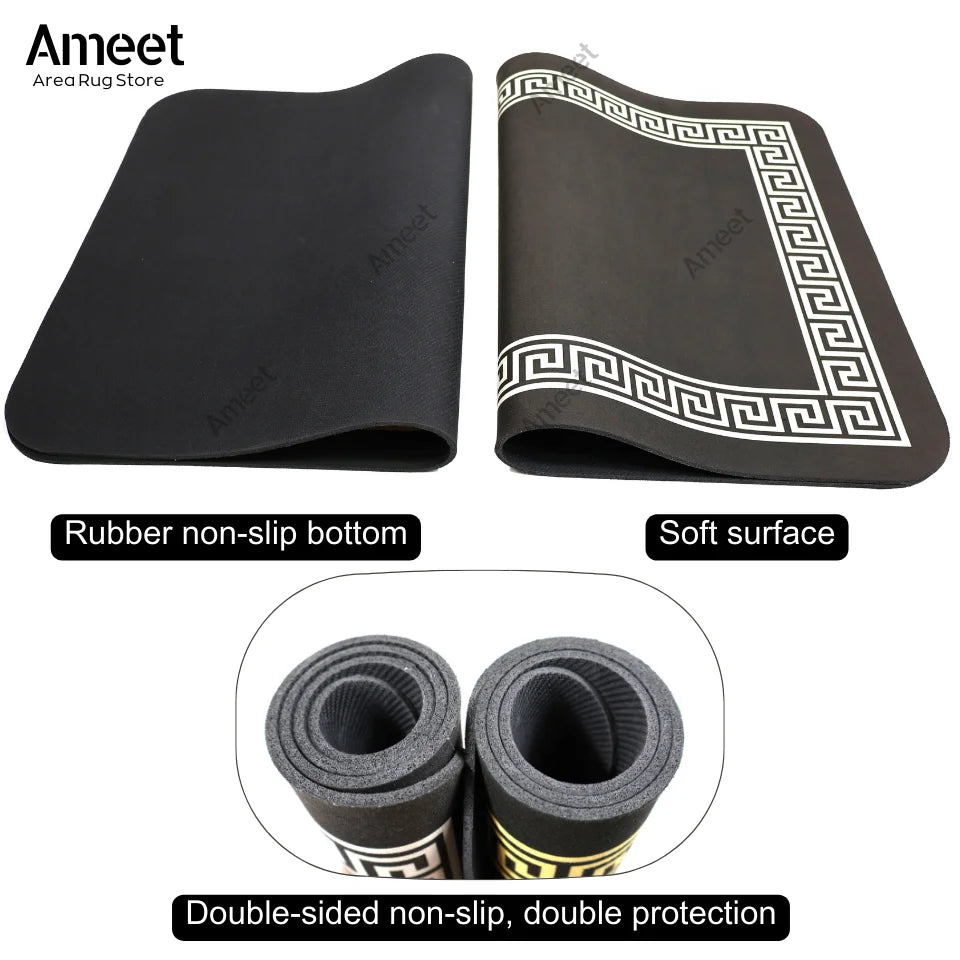 Water Absorbent Bathroom Mat Kitchen Floor Mat Non-slip Bath Rug Luxury Door Mat Decoration Home Footmat Washing Machine Top Mat
